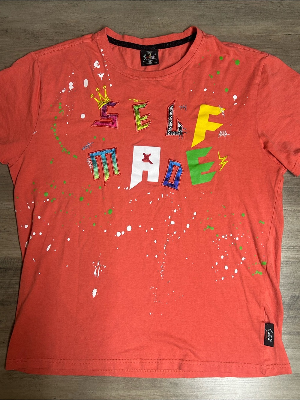 Youth Coral Graphic Tee by Zutℓ - 'Self Made'